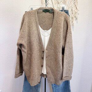 Vintage Marc Lewis Shetland Wool Cardigan Sweater Unisex XL